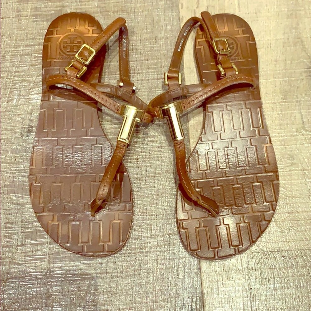 Ladies Tory Burch sandals in brown